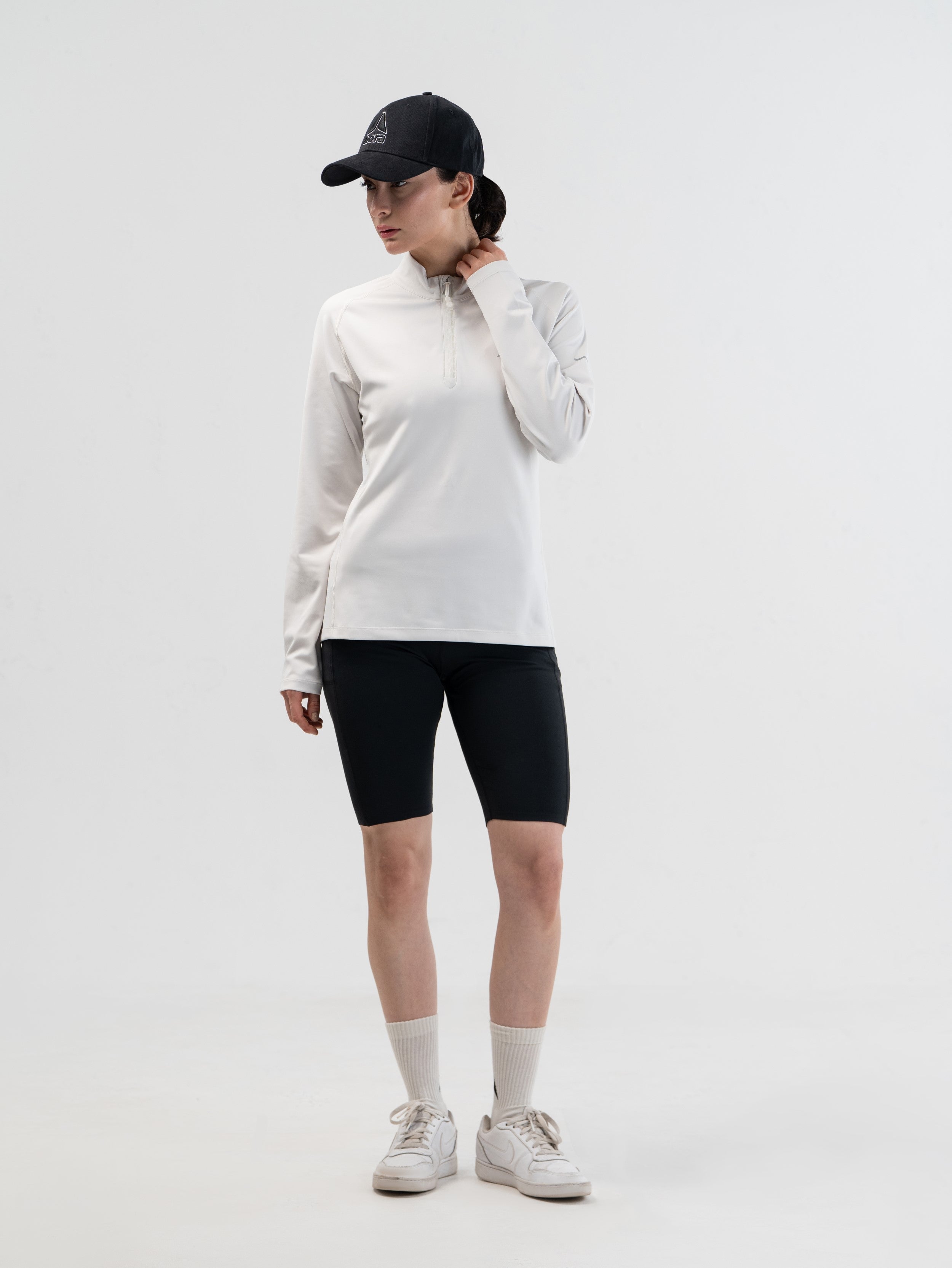 365 Half Zipper Longsleeve-Beach