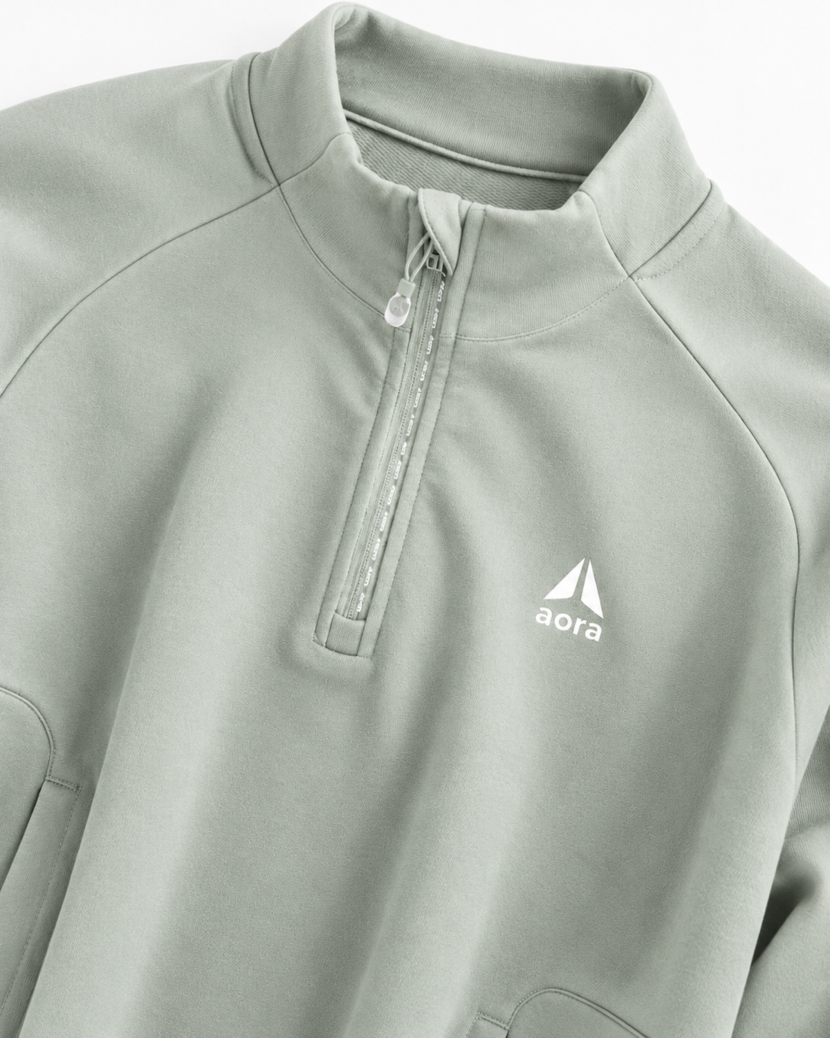 HALF ZIP JACKET-SAGE