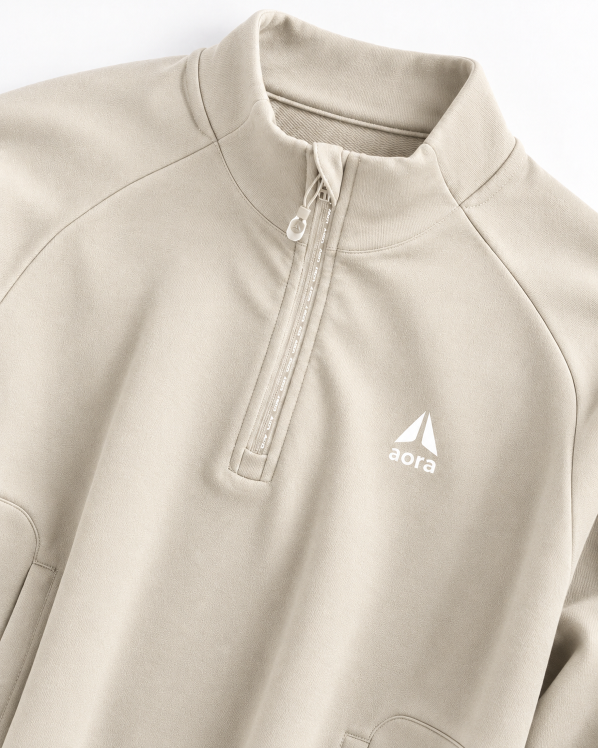 HALF ZIP JACKET-KHAKI