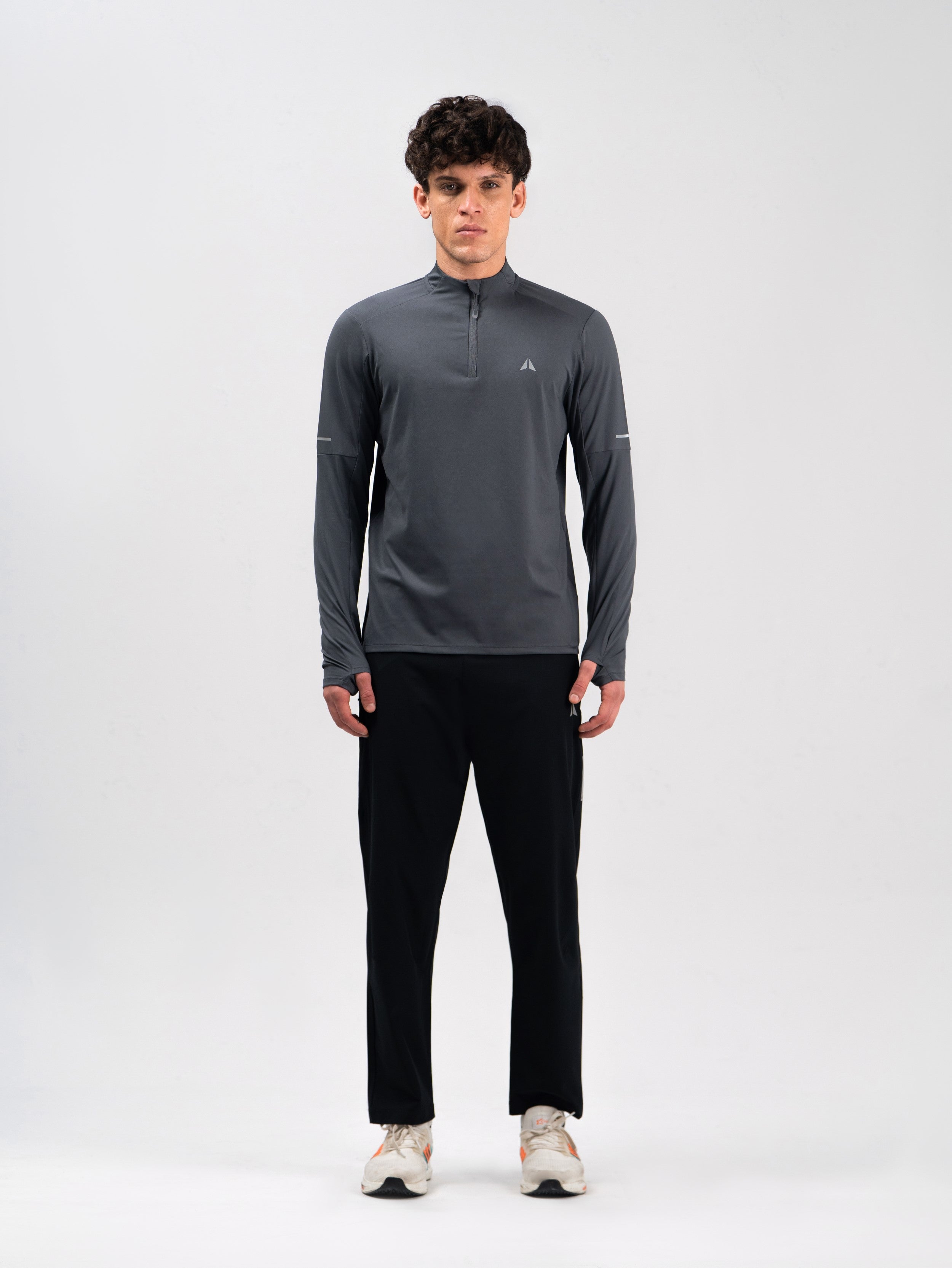 365 Half Zip Long Sleeve-Moon