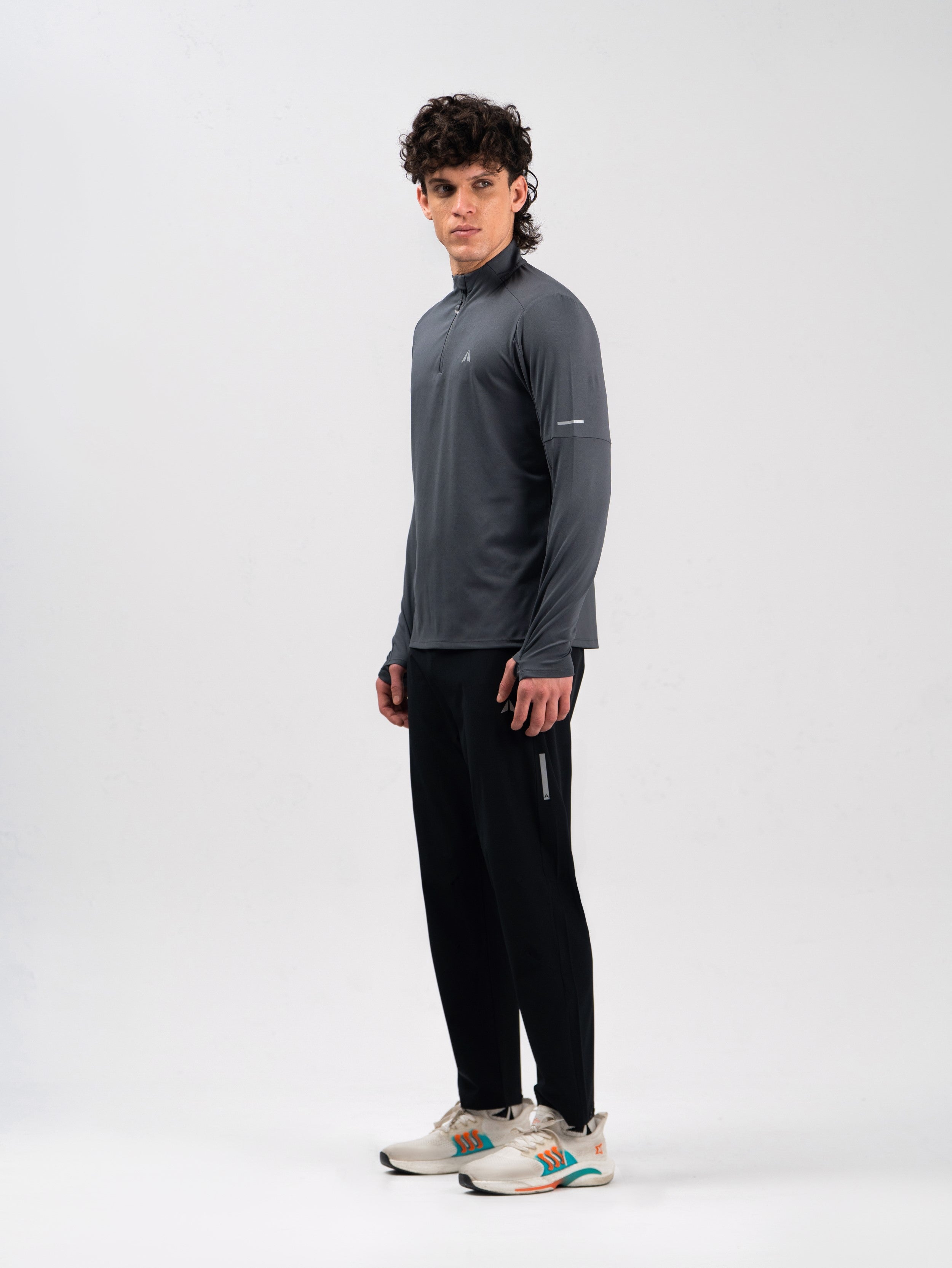 365 Half Zip Long Sleeve-Moon