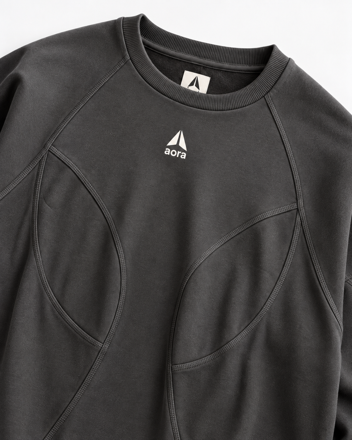 BOXY SWEAT SHIRT-BLACK