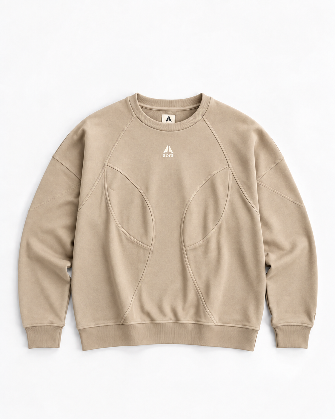 BOXY SWEAT SHIRT-KHAKI