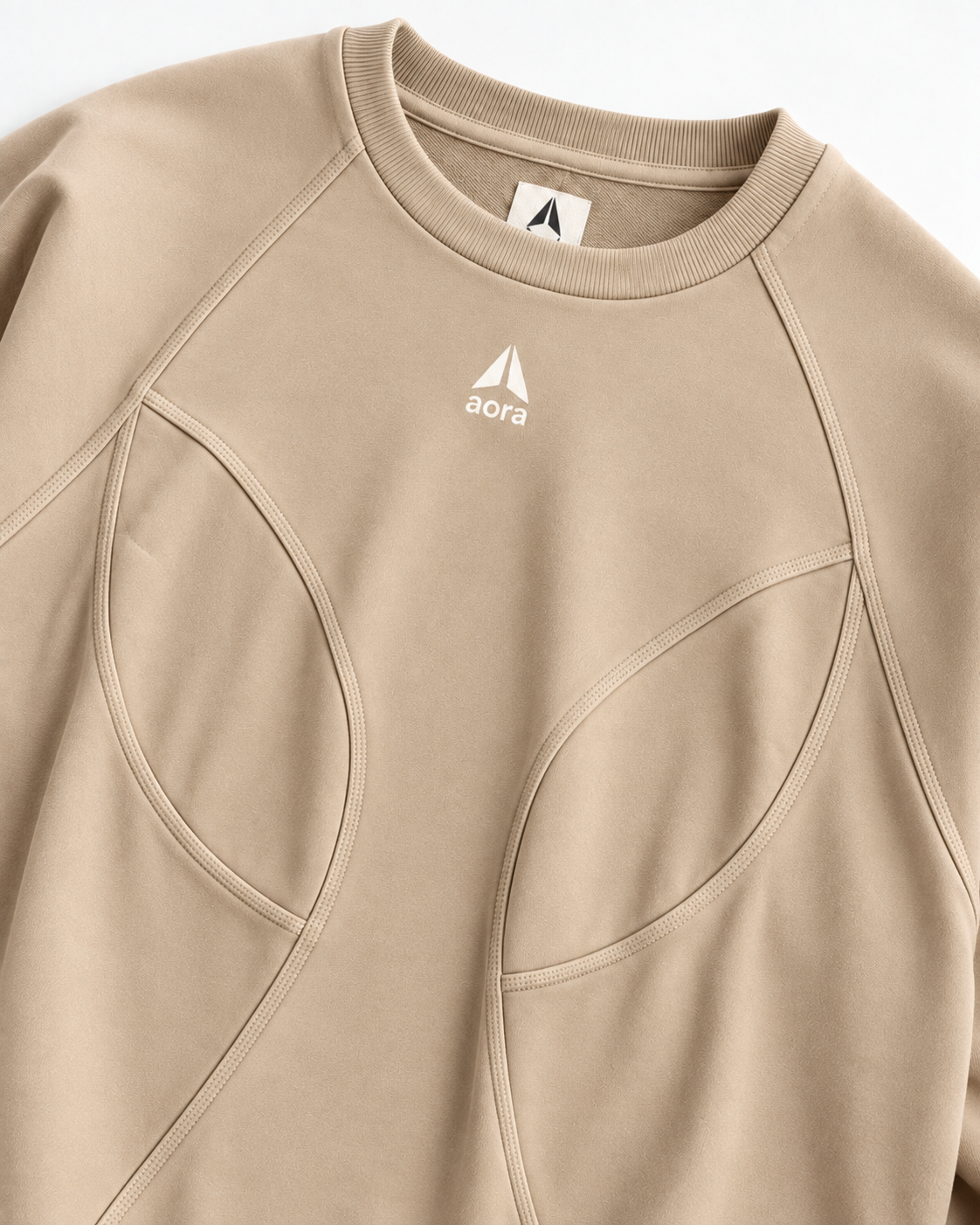 BOXY SWEAT SHIRT-KHAKI