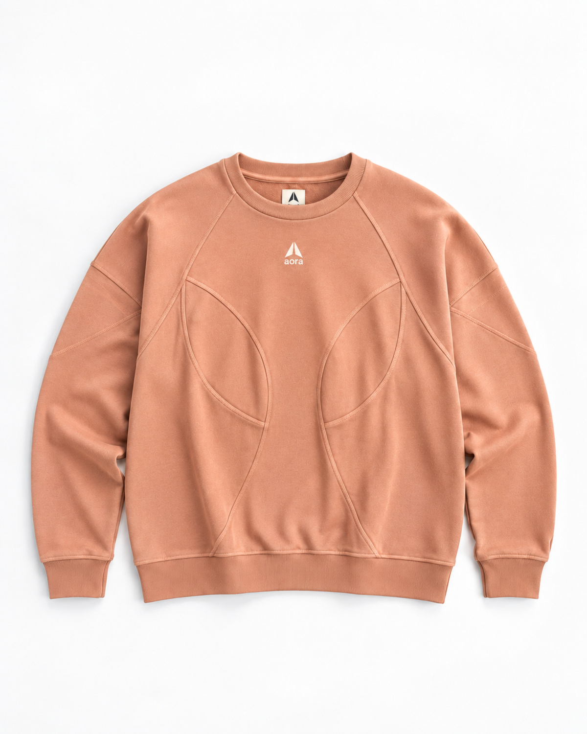 BOXY SWEAT SHIRT-TERRA COTTA
