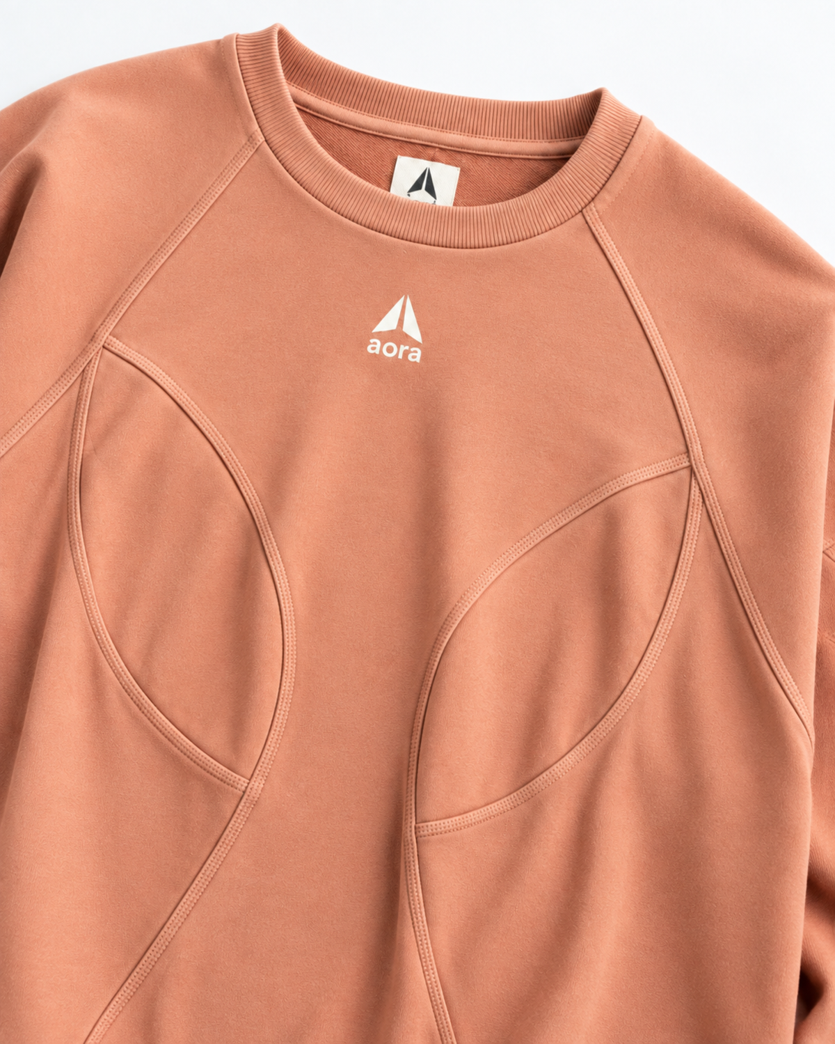 BOXY SWEAT SHIRT-TERRA COTTA
