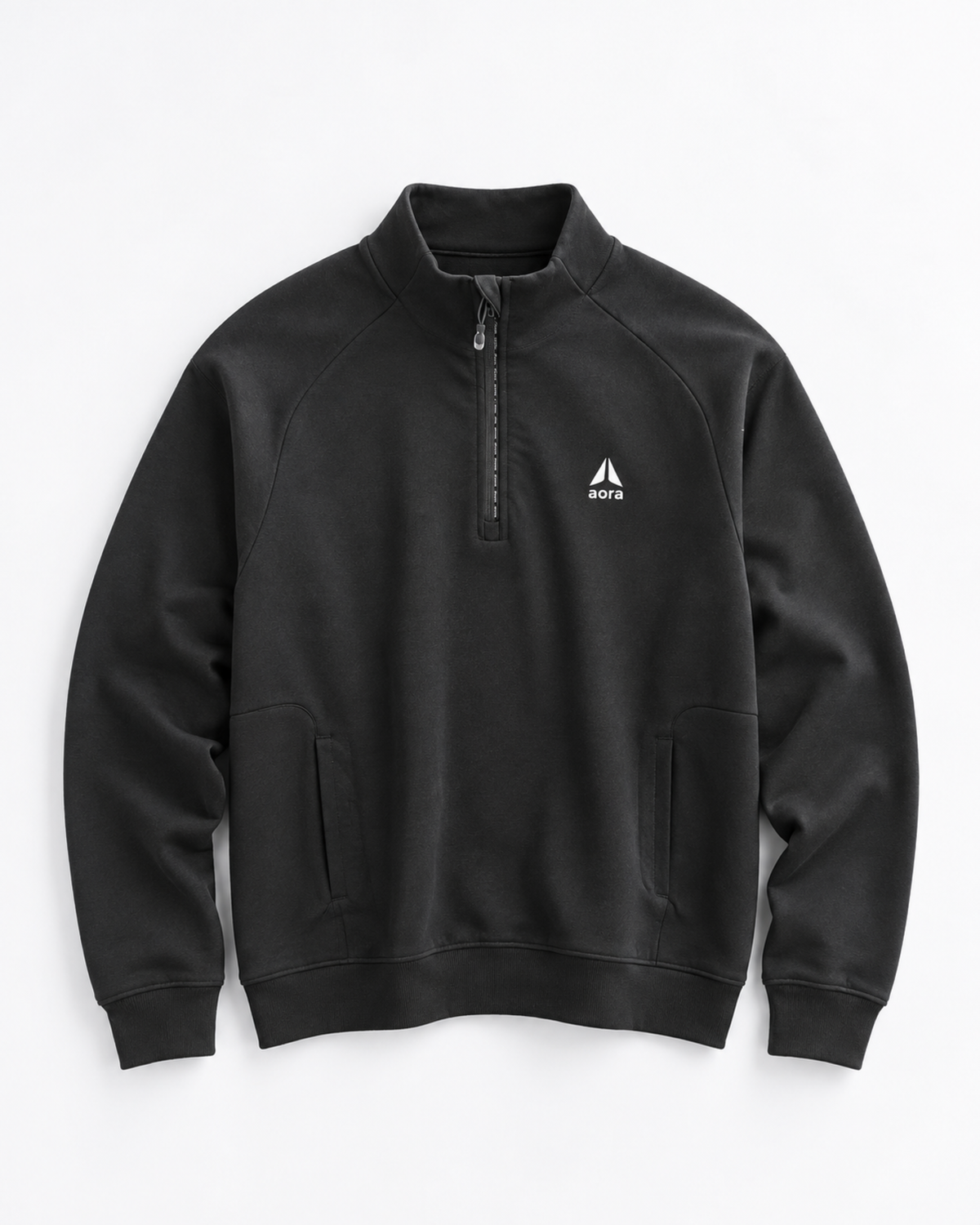 HALF ZIP JACKET-BLACK