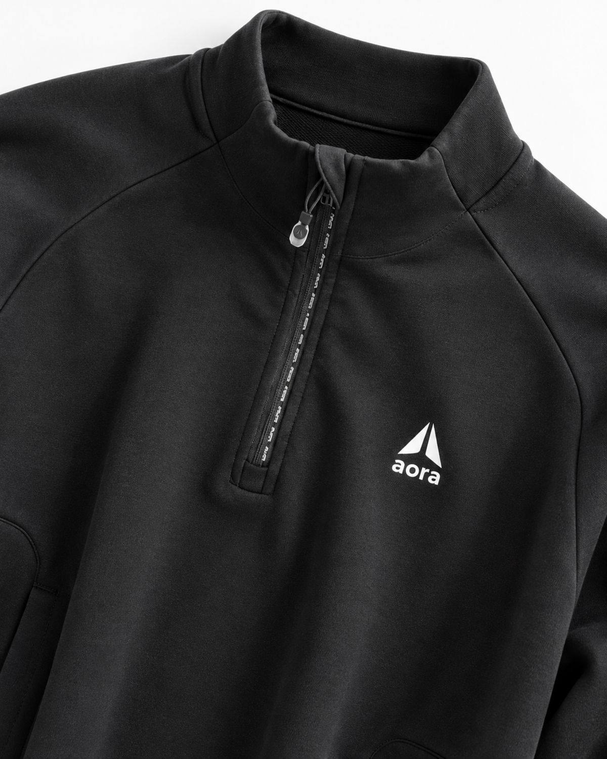 HALF ZIP JACKET-BLACK