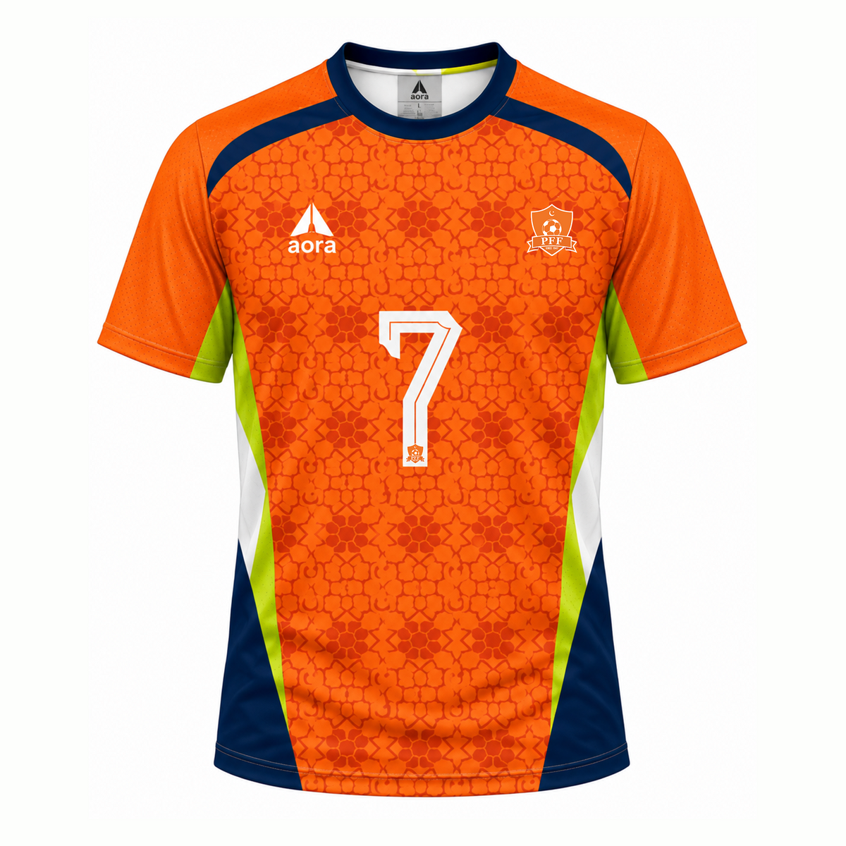 AORA x PFF Official Jersey — Orange / Navy