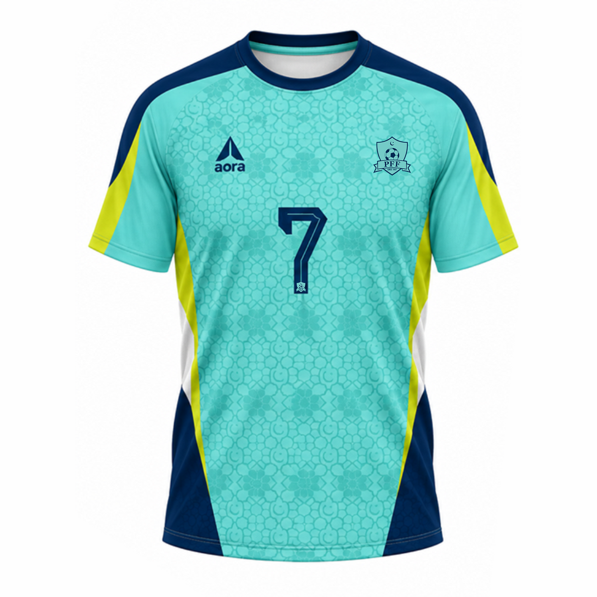 AORA x PFF Official Jersey — Sky Blue / Navy